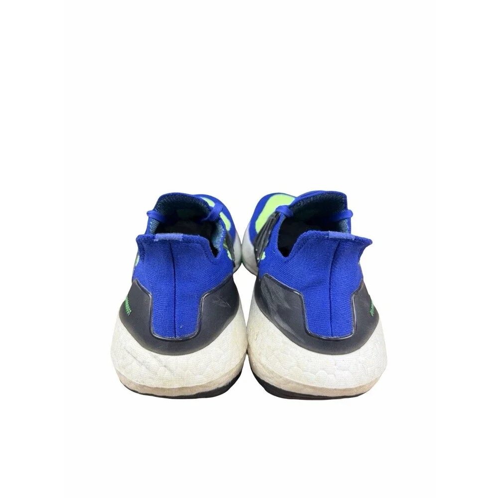 Adidas Ultraboost 21 Sonic Ink Screaming Green Blue S23873 Men's Size 8 Running - Picture 5 of 8